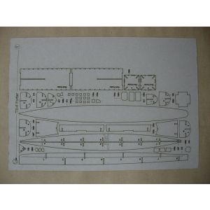 Lasercut Skeleton für USS Porter