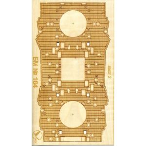 Engraved Wooden Deck for Petropavlovsk