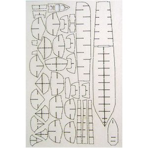 Lasercutset skeleton for Torpedoboot G-5