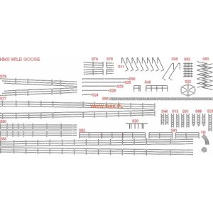Lasercut railings for HMS Wild Goose