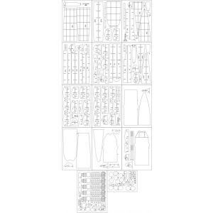 Lasercut Set frames for IJN Ise