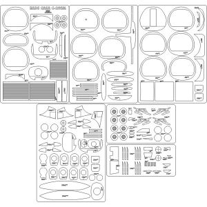 Lasercut Set frames for Casa C-295M