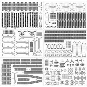 Lasercut Set details for Akagi