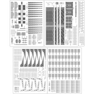 Lasercut Set details for USS Ticonderoga