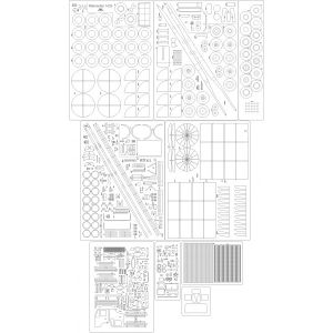 Lasercut Set frames and details for Mercedes -Benz 1628S 