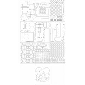 Lasercut Set frames and details for Tiger I Ausf. E