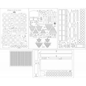 Lasercut Set frames, wheels and details for LKW Star C-25 & D60 