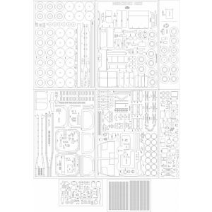 Lasercut Set frames, wheels and details for Actros 1855