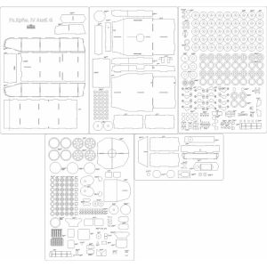 Lasercut Set frames and details for Pz.Kpfw. IV Ausf. G