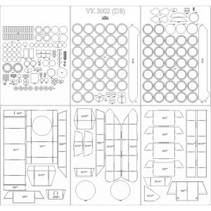 Lasercut Set frames for VK 30.02 