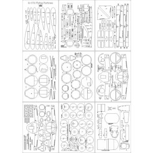 Lasercut Set frames for B-17G 