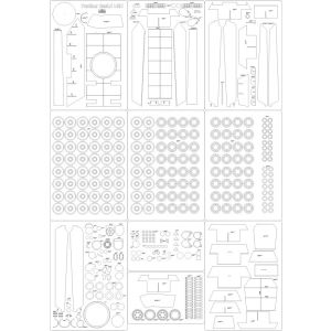 Lasercut Set frames, wheels and details for Panther Ausf. G MAN