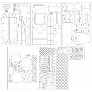 Lasercut Set frames for M4A3E8 Sherman Fury