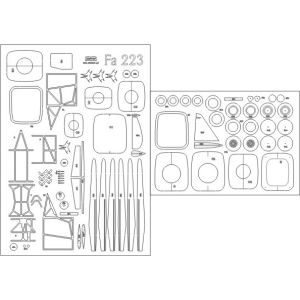 Lasercut Set frames for FA 223