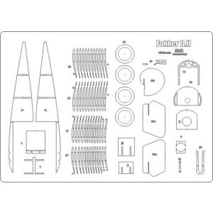 Lasercut Set frames for Fokker D.II