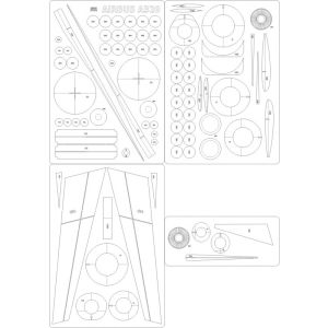 Lasercut Set frames for A320