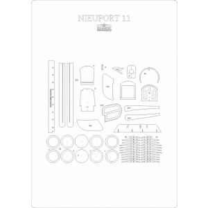 Lasercut Set frames for Nieuport 11