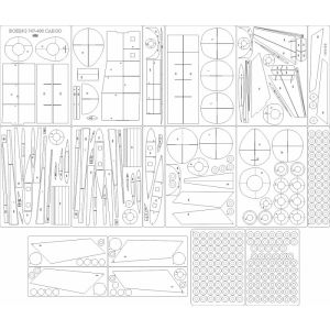 Lasercut Set frames for 747-400 