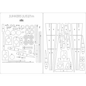 Lasercut Set frames for Ju 52/1m