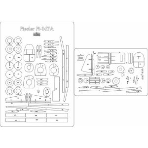 Lasercut Set frames for Fi-167A