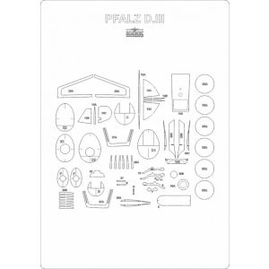 Lasercut Set frames for Pfalz D.IIIa