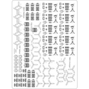 Lasercut Set details for aircraft USS Ticonderoga