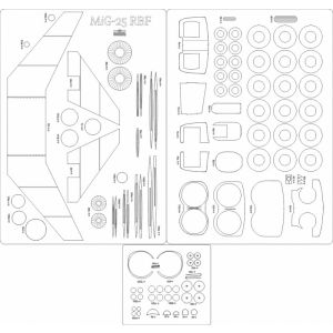 Lasercut Set frames for MiG-25 RBF