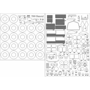 Lasercut Set frames and details for T980 Diamond