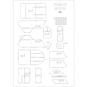 Lasercut Set frames for Ford 3 Ton M1918