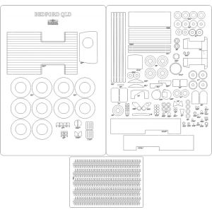 Lasercut Set frames and detailsfor Bedford