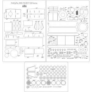 Lasercut Set frames AND details for Pz. Kpfw. 35R 731(F)