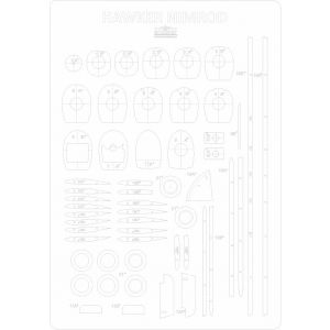 Lasercut Set frames for Hawker Nimrod